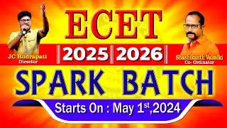 ECET -2025/2026 Offline & Online coaching Starts on :1st may 2024  Saimedha koti hyd