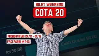 Cursa de weekend după &rdquo;Verde&rdquo;: 42 de Ponturi și Bilet Pariuri Cota 20! Faci Pariu #443 #pariuri1x2