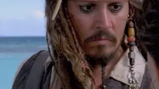 Pirates of the Caribbean Jack Sparrow  leaves Angelica on Desert Island movie