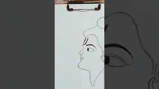 How to draw God Ram with pencil drawing #shorts #viralvideo #ytshorts #sketch #ram