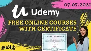 Udemy paid courses for FREE/Free online courses with certificate/Free online courses/Tamil