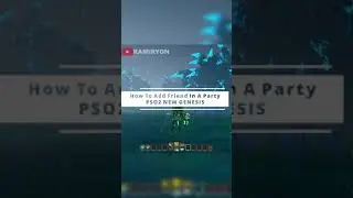 How To Add Friend In A Party PSO2 New Genesis #Shorts