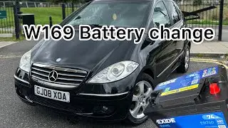 Cambio batteria Mercedes Benz W169 / Battery replacement on Mercedes W169