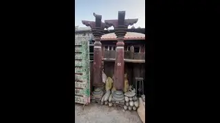 Old Wooden Panel , Door Mirror Frame , Antique Column  Prachin Art Gallery & Old Furniture