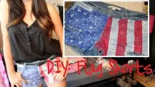 DIY: American Flag Shorts