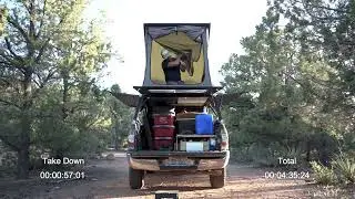 Go Fast Camper full set up and take down time - GFC V2 Tacoma