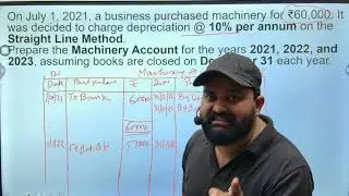 Day 15 | Machinery Account &ndash; Straight Line Method | Class 11 | 90 Days 90+ Series