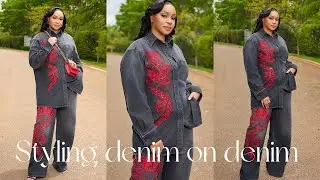 Style ideas: Elevated denim on denim looks #ootdguide 