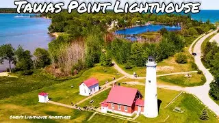 Tawas Point Lighthouse - Awesome 4K Drone Footage at the Tawas Lighthouse!