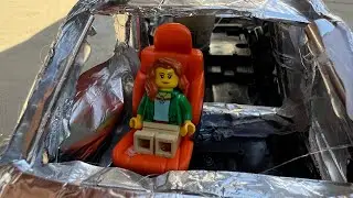 Car side impact crash test 