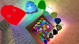 Angry Munci Family and Selene Family and Obunga Nextbot Lobotomy Dash Nextbots Chase me in Maze Gmod