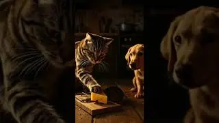 😨 The cat&rsquo;s life is in danger #cat #dog #mause