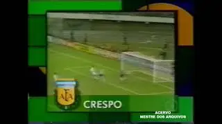 CRESPO DESTAQUE DA ARGENTINA PARA O JOGO CONTRA O BRASIL NAS ELIMINATORIAS 2000