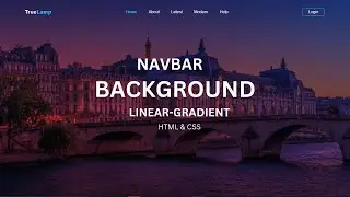 How to Create Navbar in HTML and CSS | Background linear gradient effects