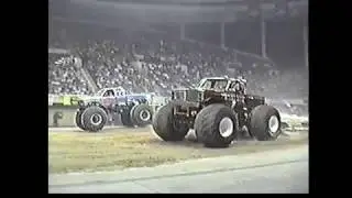 UNTELEVISED 1990 TNT MONSTER TRUCK CHALLENGE! SHOW #2 at the Salt Palace!