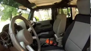 Installing Neoprene Seat Covers by Smittybilt In 2008 Jeep Wrangler JKU