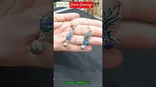 Asian Arts New Market Kolkata Pure Silver Jewellery Designs With Price Light Weight Silver Earrings