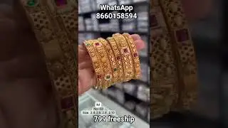 799 free shipping... 6 piece bangles set... Take screenshot and WhatsApp to book #hanualaya #bangles
