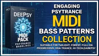 150 Psytrance Midi Basslines | DEEPSY | Psytrance MIDI Pack