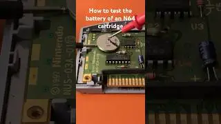 How to test the battery on an N64 Cartridge using a Multimeter #whattmeter #retrogaming #n64