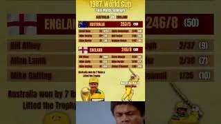 AUS Vs ENG 1987 World Cup Final Match Summary #cricket #vivrichards #worldcup #shorts #shortsfeed