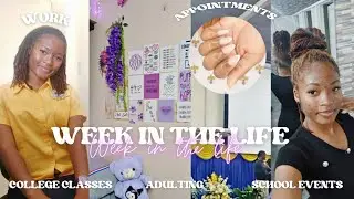 COLLEGE WEEK IN MY LIFE AT N.C.U. | Balancing, Classes, Work, Dorm life, Adulting, Appointment etc.