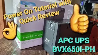 APC UPS BVX650I-PH || Power On tutorial and quick review