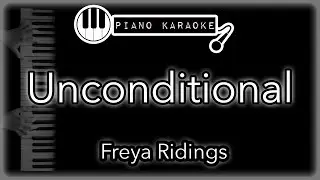 Unconditional - Freya Ridings - Piano Karaoke Instrumental