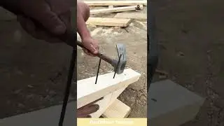 Hammering Nails into Wood #shorts #craftsmanship