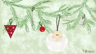 Paper Christmas Ornament. Activity for kids.