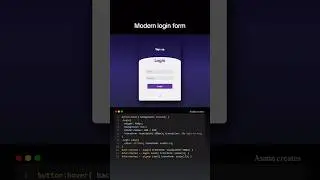 modern login form create using html CSS and JavaScript #login_form #websitedesign #website #coding
