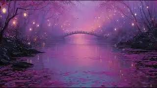 japanese chill lofi dreamy relaxing music for study sleep peaceful ambience | Lantern Petal Bridge