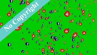 Social Media || Chroma key ( Green screen) || No Copyright || free to use by copyright free vf
