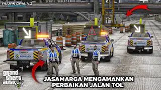 Jadi Jasamarga Mengamankan Perbaikan Jalan Tol || GTA 5 Mod Indonesia