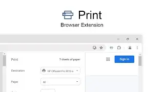 🖨️ Print browser extension | #FREE Customizable Print Icon in Your Toolbar