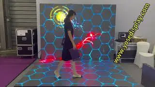 Interactive LED floor tile screen