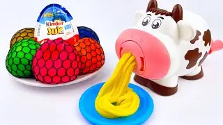 Satisfying ASMR | DIY Kinder Joy Surprise & Rainbow Stress Balls | Oddly Relaxing Sensory Sounds