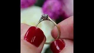 Art Deco Diamond 18ct Gold Engagement Ring
