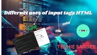 different uses of input tag in html