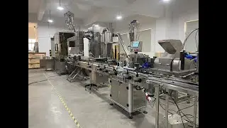 Spice bottle filling line