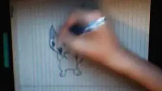 Pokemon ink drawing - Pachirisu