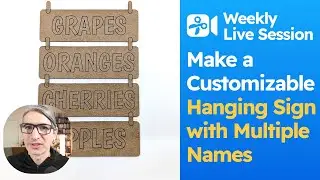 How to Make A Hanging Sign Template with Multiple Names