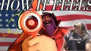 ROCKET JUMPING IS INSANE!!!! How it Feels to play Soldier in TF2 Lazy Purple REACTION!!!!!