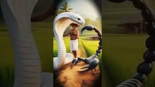 alsi bacho and kisan aur cobra story #viral #aivideo #cobra #kasain#becho