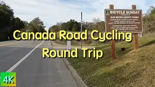 Canada Road Round Trip 4K | Indoor Cycling Video