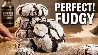 Chocolate Crinkle Cookies ♡ Bake With Me