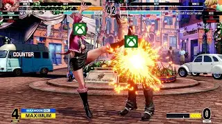 KOF XV Crossplay Open Beta Test Match - Athena, Shermie, Mai (XBOX) vs. Yuri, Haohmaru, Rock (XBOX)