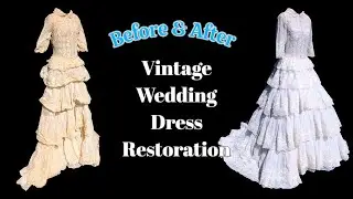 Restoring a Vintage Wedding Dress Found at a Hoarder's Estate Sale