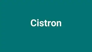 'Cistron' Meaning and Pronunciation