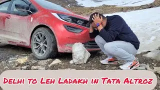 Delhi-Leh Ladakh June 2022 in Hatchback | Leh roads| Tata Altroz to Leh | All information | Part 1